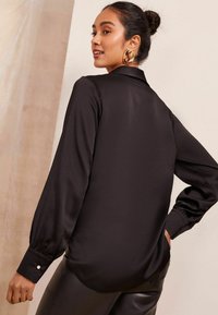 Friends Like These REGULAR FIT TIE FRONT LONG SLEEVE - Camicetta - black