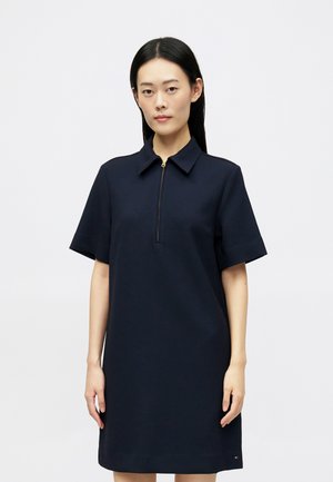 PUNTO KNEE SHIFT DRESS - Srajčna obleka - dark night navy