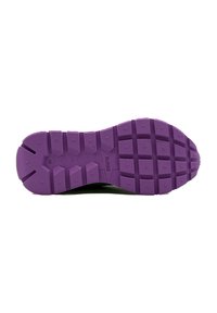 Suola di scarpa viola con modelli di battistrada a forma di stella e il numero 38 e il nome del marchio SUN68 impressi sul fondo.
