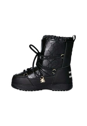 CON MONOGRAM ALL OVER - Stivaletti stringati - nero