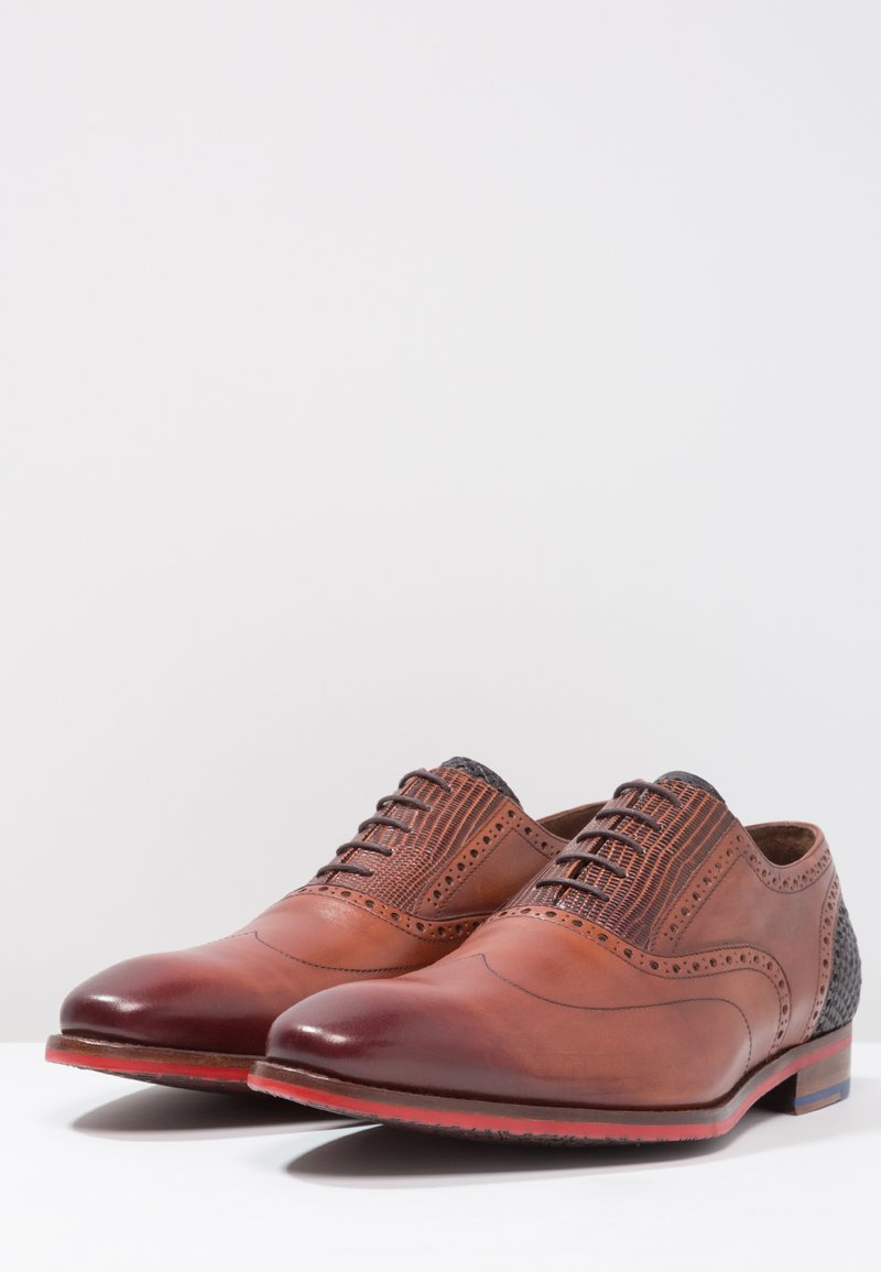 Herren Klassische Schnürer | Floris van Bommel Schnürer dark cognac/cognac - EF16319 Herren Klassische Schnürer | Floris van Bommel Schnürer dark cognac/cognac - EF16319
