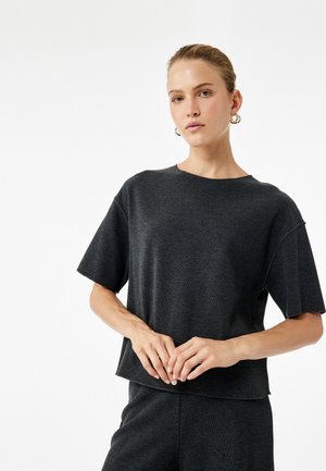 T-shirt - bas - anthracite