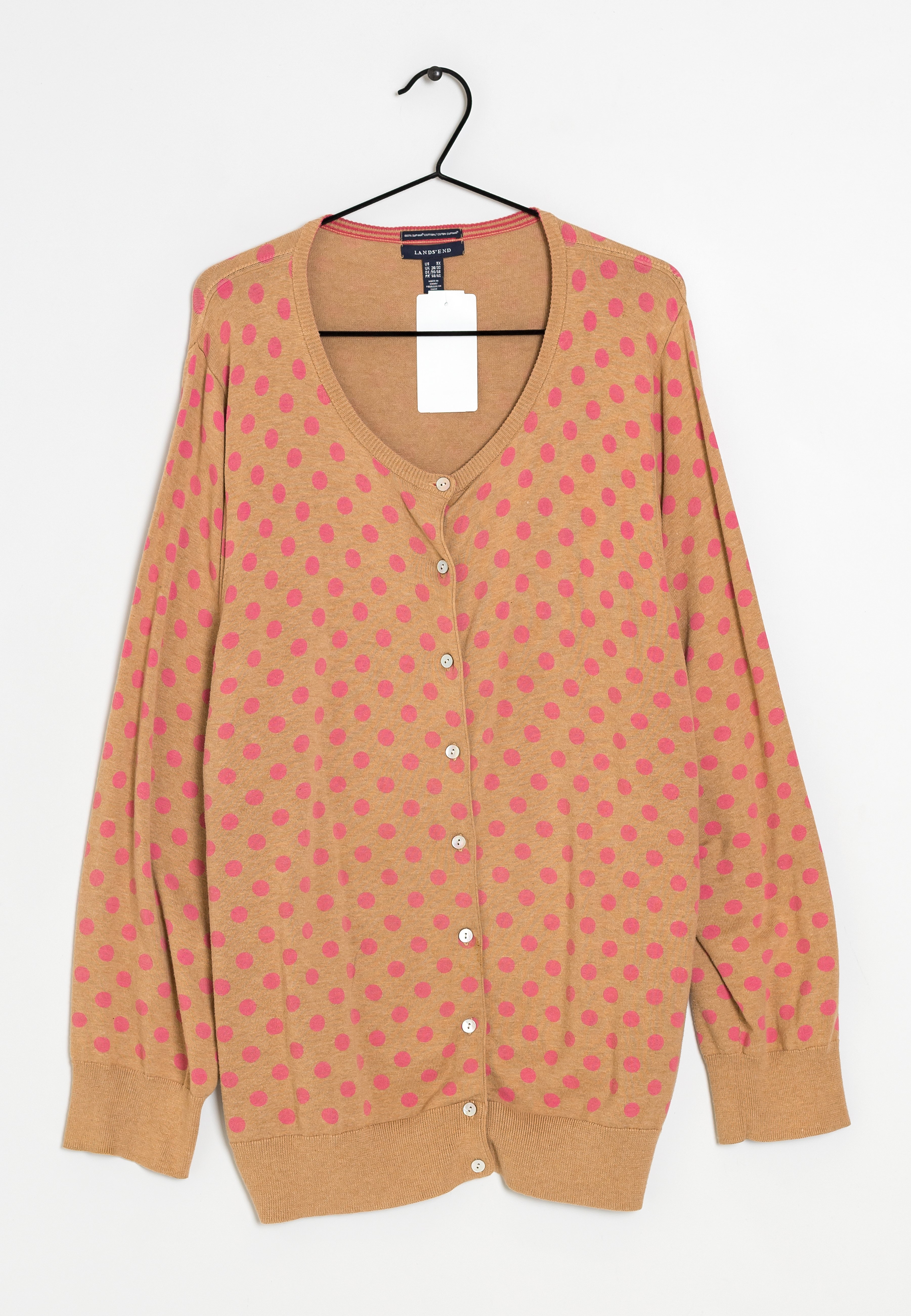 LANDS' END Cardigan - light brown pink 