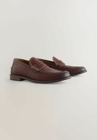 Next REGULAR FIT - CONTRAST STITCH PENNY - Business loafers - tan brown