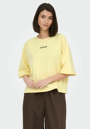 JDY T-shirts med print - double cream