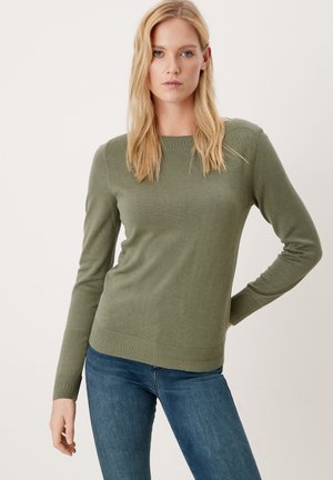 MIT U-BOOT-AUSSCHNITT - Maglione - light khaki