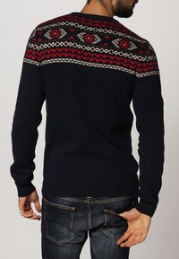 Pier One Stickad tröja - dark blue