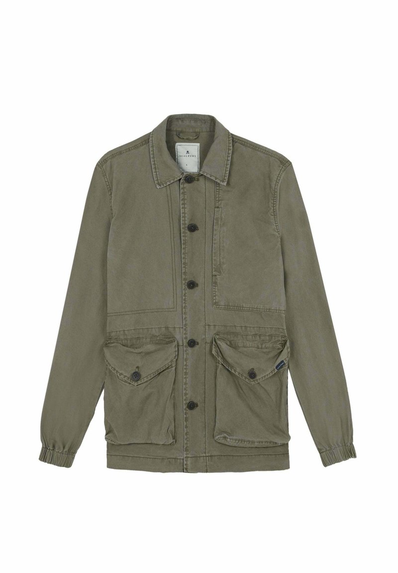 Herren Leichte Jacken | Scalpers Leichte Jacke khaki/oliv - BY12216 Herren Leichte Jacken | Scalpers Leichte Jacke khaki/oliv - BY12216