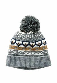 Next FAIRISLE LINED BOBBLE - REGULAR FIT - Kootud müts - grey
