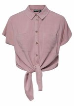 Pieces - Pcfenja Ss Tie Detail T-Shirt Jsr Pp - 5100337 Bright White