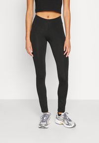 Even&Odd 2 PACK - Leggings - Calças - black/dark brown