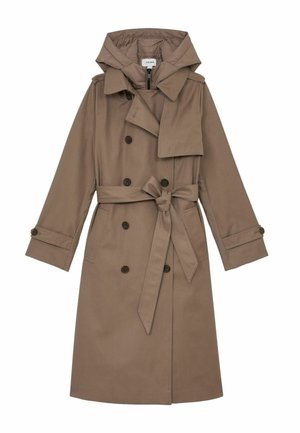 Reiss, PETITE FIT - AZURA HOODED INSERT TRENCH COAT - Trenchcoat - taupe neutral