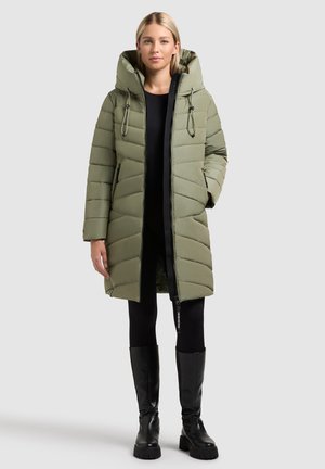 Wintermantel - muted green