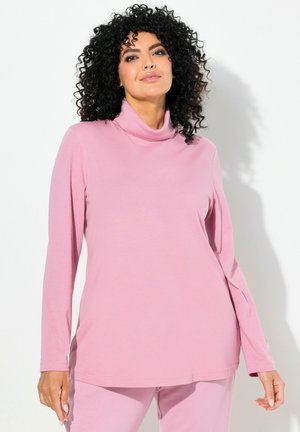 Ulla Popken ROLLKRAGEN - Langarmshirt - raspberry