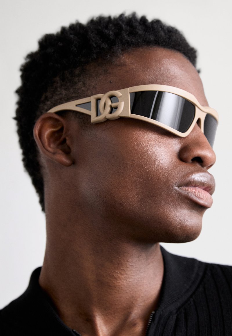 Dolce & Gabbana Matte Beige Sunglasses with Dark Lenses Dolce & Gabbana DG 6002 Sunglasses | FREE Shipping - SOLD OUT main image 2