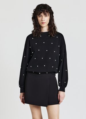 Calliope TINTA UNITA - Jupe portefeuille - nero