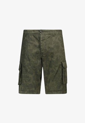 40 Weft, BERMUDA NICK CARGO CAMO VERDE MILITARE - Shorts - verde