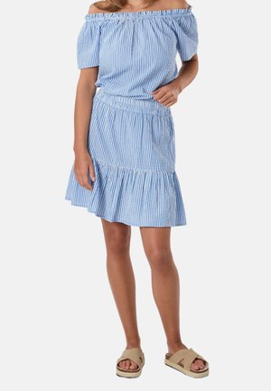 Seaside, MARINA SEERSUCKER SHORT SKIRT W - Jupe trapèze - blue stripe