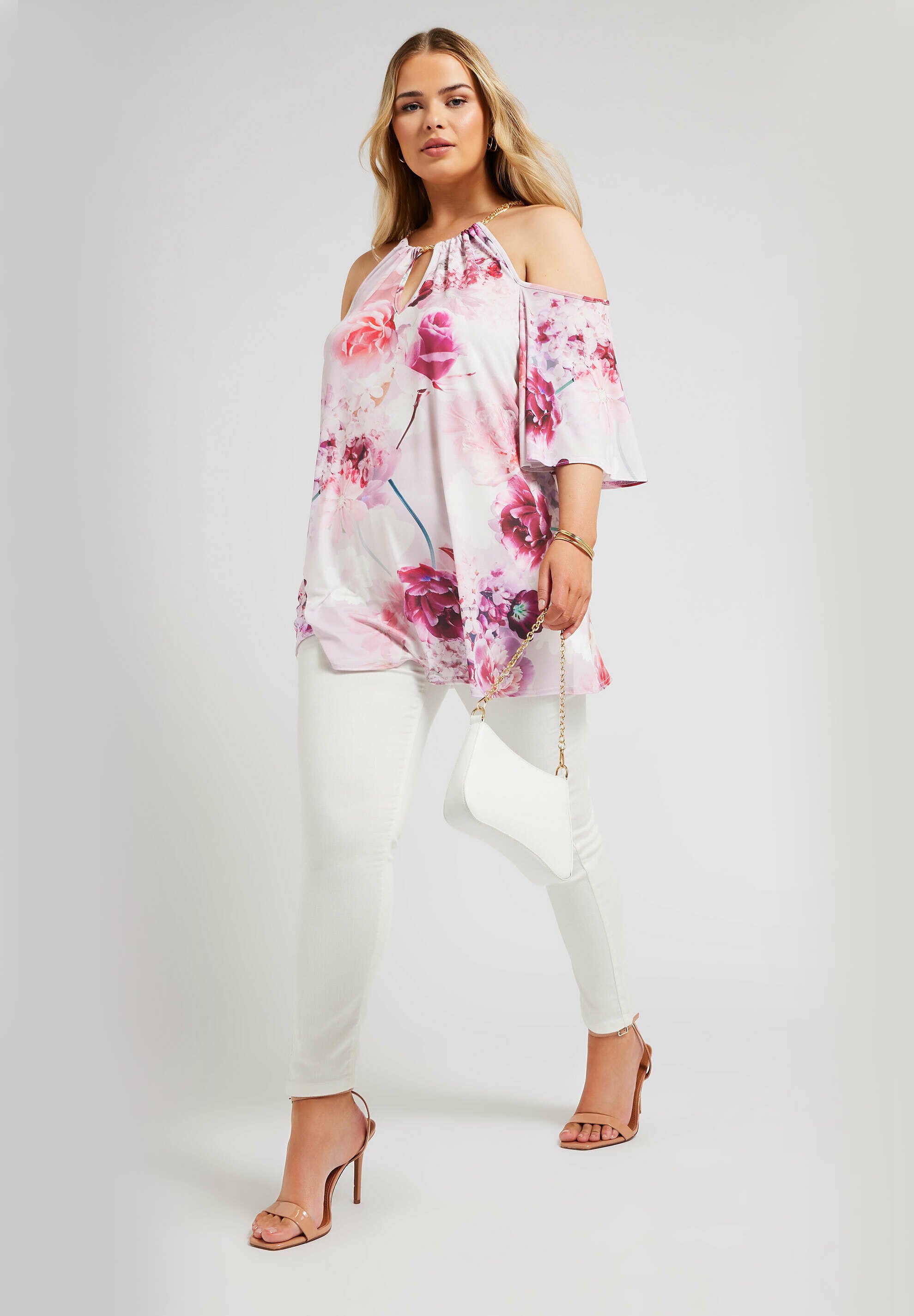 yours clothing cold shoulder tops