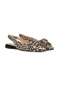 Notre-V Slingback ballerina´s - leopardo taupe  nappa nero