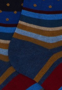 Gallo LONG WITH STRIPES AND POLKA DOTS - Calzettoni - jeans navy
