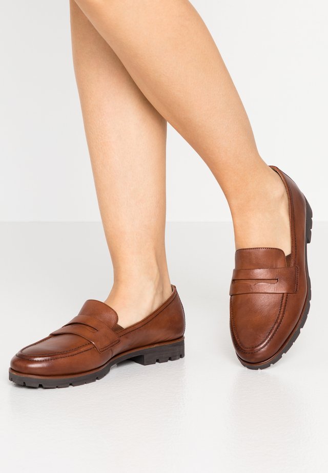 Slip-ons - cognac