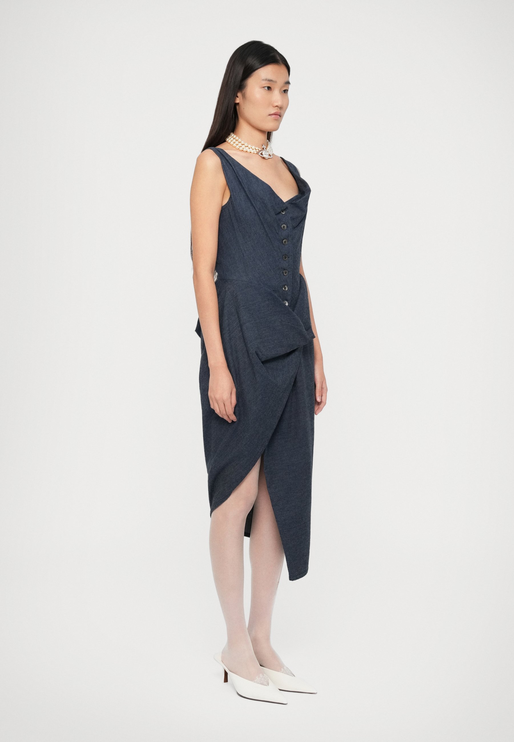 Vivienne Westwood MONDAY WRAP DRESS - Day dress - blue - Zalando