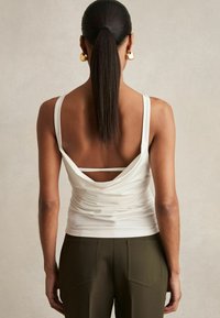 Reiss NADIA RUCHED COWL BACK - Top - white