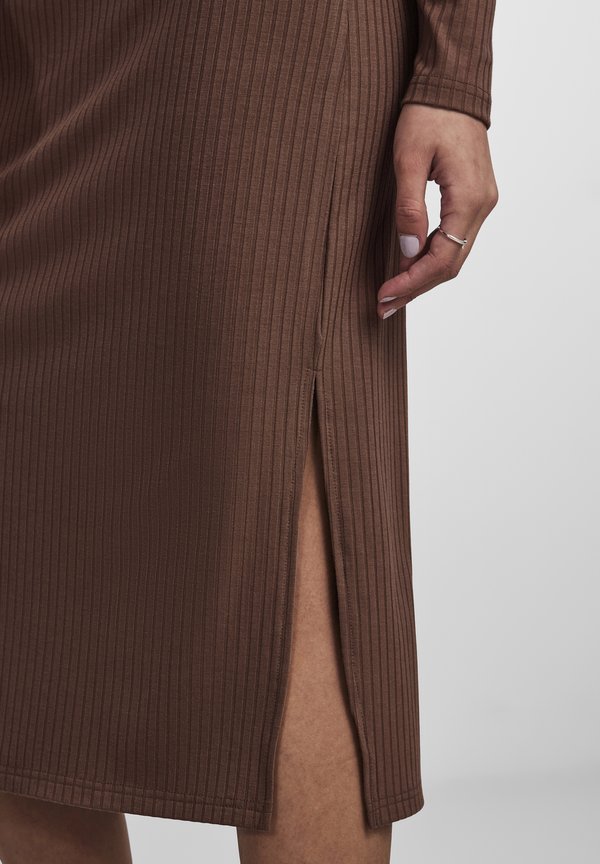 KYLIE LS O-NECK MIDI NOOS - Jersey dress - chicory coffee2