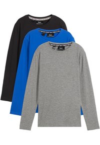 bonprix LANGARM 3ER-PACK - Maglietta a manica lunga - black