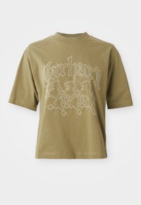 HACKWORK - T-shirt imprimé - brass/salt