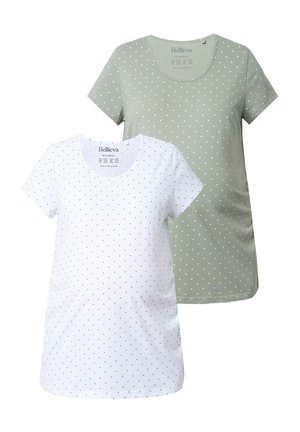 2ER-PACK - T-shirts print - gray green