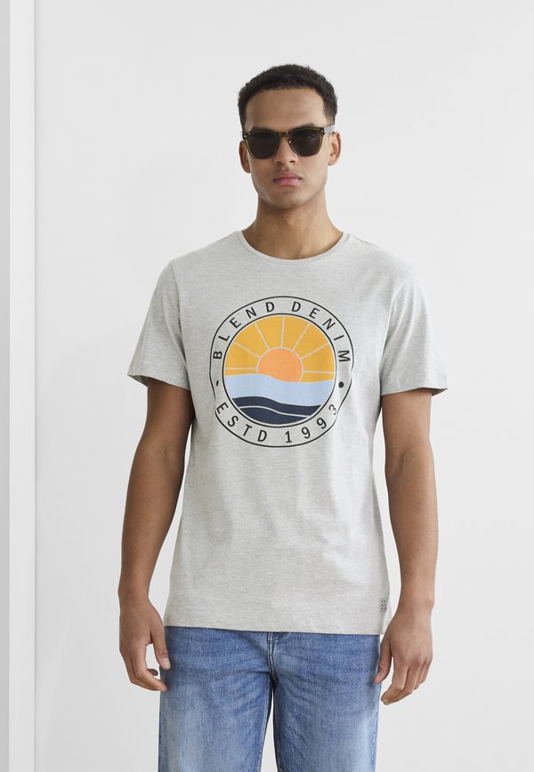 BHBAMMER - Print T-shirt - stone mix3