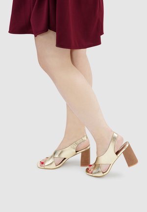CALA - Sandalen met hoge hak - hollywood gold