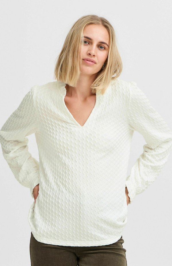 PZEBBA LS - Bluse - cloud dancer