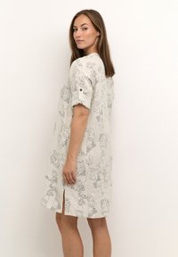 Cream BELLIS CAFTAN SHORT MOLLIE FIT - Kasdienė suknelė - face print