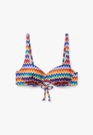 Calzedonia, VIBRANT CHEVRON BALCONETTE - Bikini-Top - multicolor
