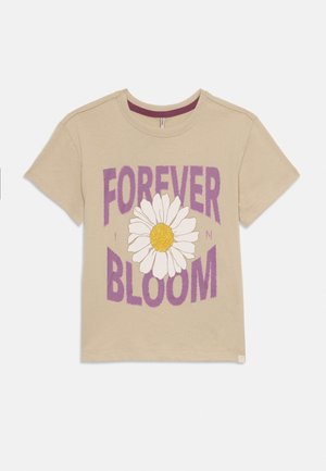 ONLY MINI, KMGTRAVEL LIFE LOOSE PRINTED TEE - T-shirt print - sand