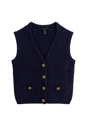 New Look NAVY STITCH DETAIL  - Waistcoat - navy