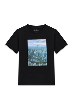 Guess, BEDRUCKTES T-SHIRT - T-Shirt print - schwarz