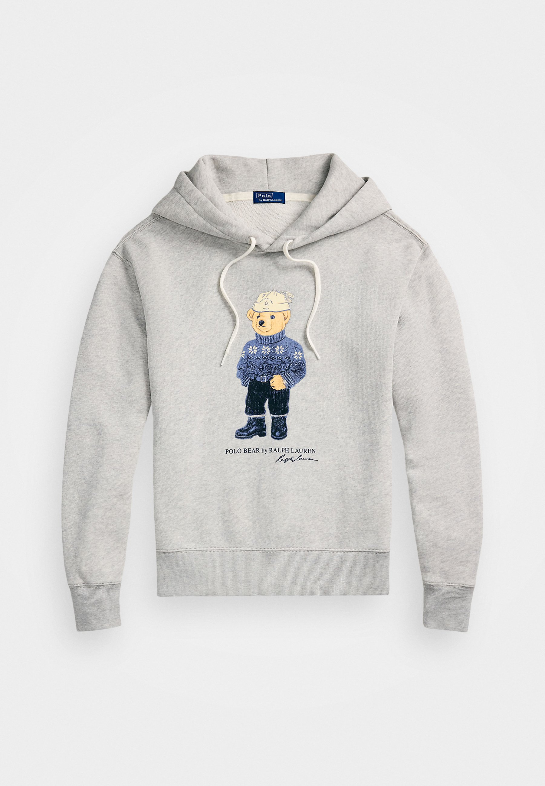 Pull en coton et laine gris chiné avec logo de la marque brodé TOMMY Pull en coton et laine gris chiné avec logo de la marque brodé TOMMY