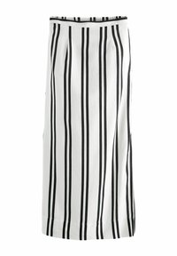 COLUMN - REGULAR FIT - Maxi skirt - black white