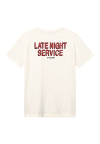 Les Deux LATE NIGHT SERVICE - Μπλουζάκι με στάμπα - light ivory