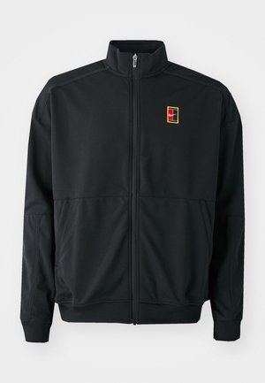 Nike Performance NIKECOURT HERITAGE SUIT JACKET - Sportovní bunda - black/black