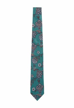 SIGNATURE MADE IN ITALY - Cravată - teal blue paisley