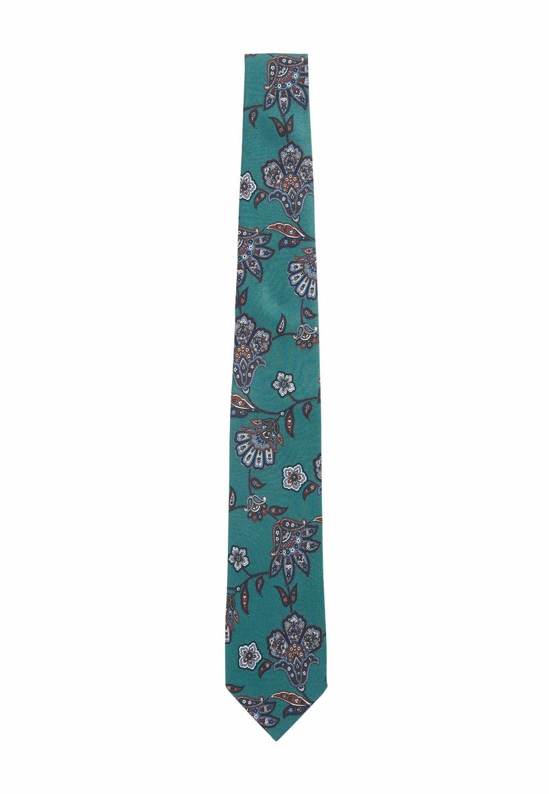 Next ITALY - Corbata - teal blue paisley