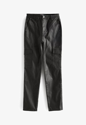 COATED - Cargohose - black