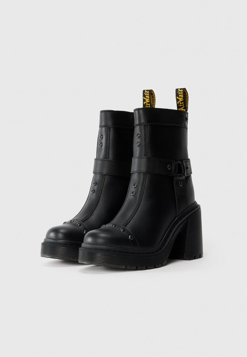 Martens SPENCE Členkové čižmy na vysokom opätku black