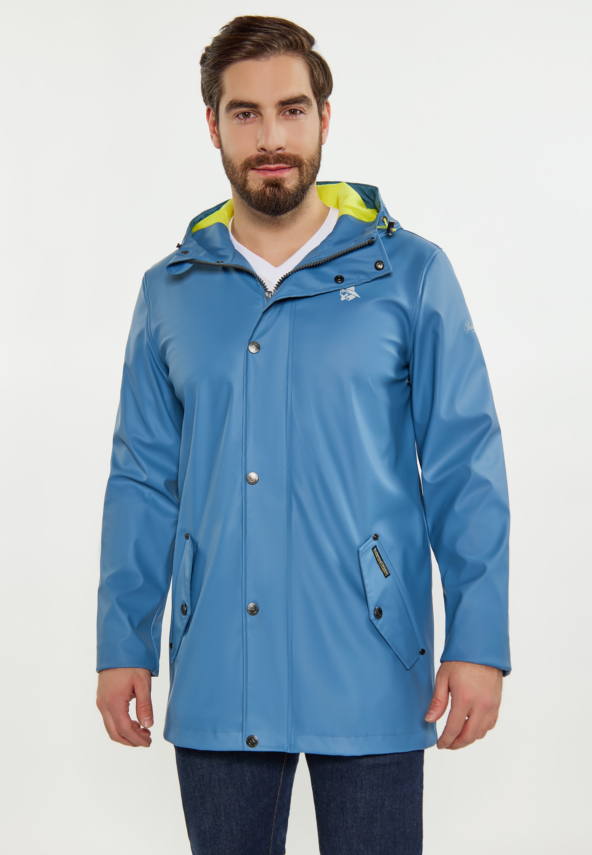 Wasserdichte Winterjacke Hellblaue Parka Schmuddelwedda Parka