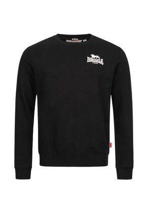 Lonsdale, LONSDALE HERREN RUNDHALS SWEATSHIRT SCHMALE PASSFORM LONGRIDGE - Sweatshirt - black